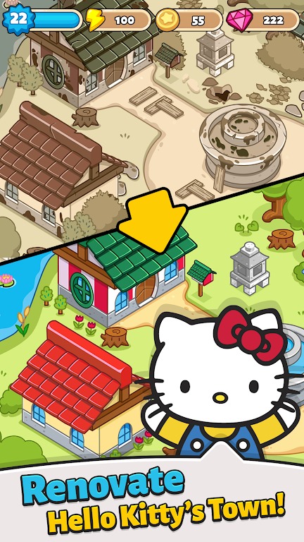 Hello KittyϲС(Hello Kitty Merge Town)Ϸ2023°v1.1.11239ͼ3